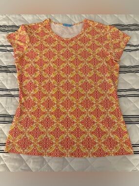 J. McLaughlin Women's Catalina Cloth Short Sleeve Shirt Top XS Stretchy Mint